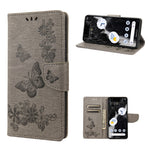 Custodia per cellulare in pelle flip orizzontale goffrata farfalla, For Google Pixel 7a, For Samsung Galaxy S23 5G, For Samsung Galaxy S23+ 5G