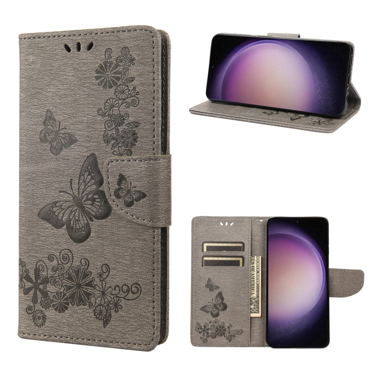 Custodia per cellulare in pelle flip orizzontale goffrata farfalla, For Google Pixel 7a, For Samsung Galaxy S23 5G, For Samsung Galaxy S23+ 5G