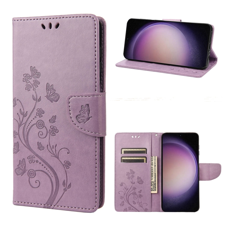 Custodia per cellulare in pelle con motivo floreale a farfalla, For Google Pixel 7a, For Samsung Galaxy S23 5G, For Samsung Galaxy S23+ 5G