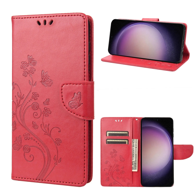 Custodia per cellulare in pelle con motivo floreale a farfalla, For Google Pixel 7a, For Samsung Galaxy S23 5G, For Samsung Galaxy S23+ 5G