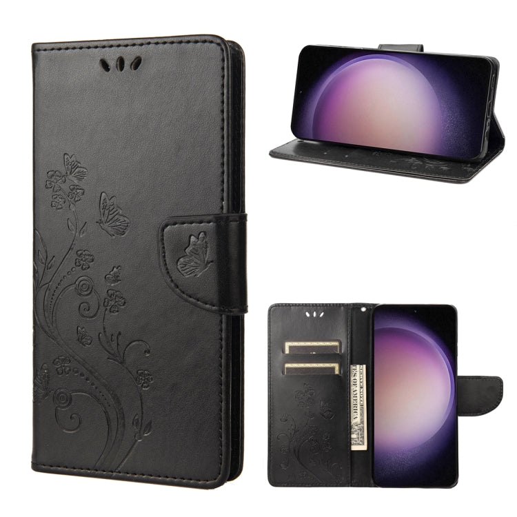 Custodia per cellulare in pelle con motivo floreale a farfalla, For Google Pixel 7a, For Samsung Galaxy S23 5G, For Samsung Galaxy S23+ 5G