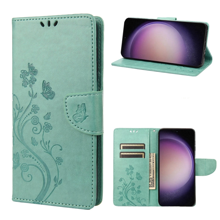 Custodia per cellulare in pelle con motivo floreale a farfalla, For Google Pixel 7a, For Samsung Galaxy S23 5G, For Samsung Galaxy S23+ 5G