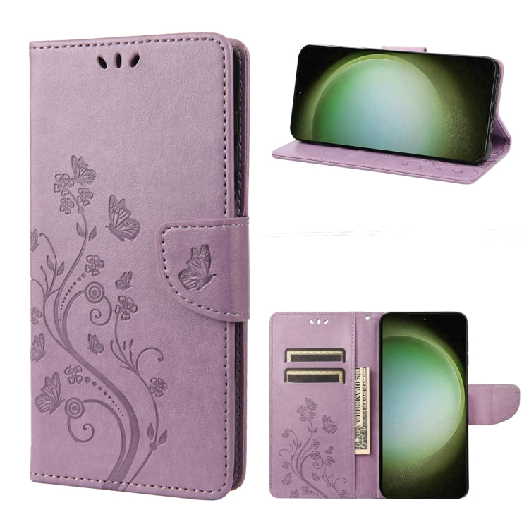 Custodia per cellulare in pelle con motivo floreale a farfalla, For Samsung Galaxy S23 Ultra 5G