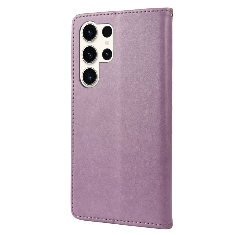 Custodia per cellulare in pelle con motivo floreale a farfalla, For Samsung Galaxy S23 Ultra 5G