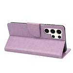 Custodia per cellulare in pelle con motivo floreale a farfalla, For Samsung Galaxy S23 Ultra 5G