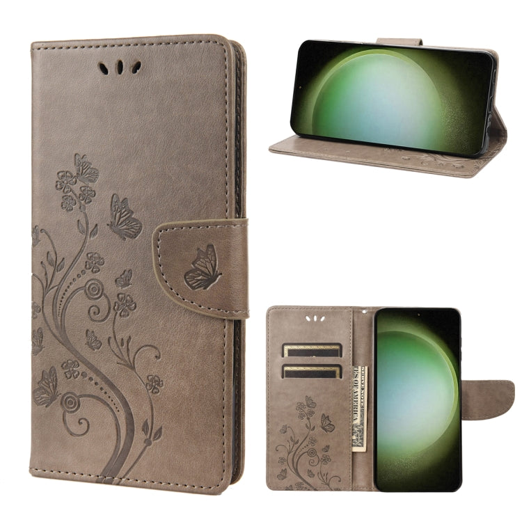Custodia per cellulare in pelle con motivo floreale a farfalla, For Samsung Galaxy S23 Ultra 5G