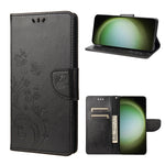 Custodia per cellulare in pelle con motivo floreale a farfalla, For Samsung Galaxy S23 Ultra 5G