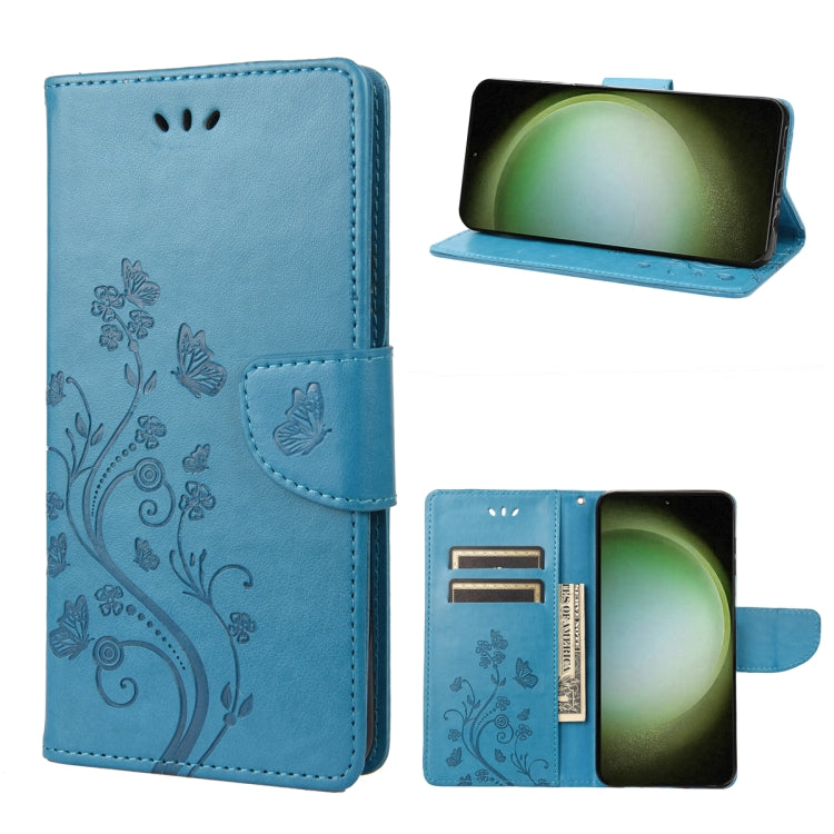 Custodia per cellulare in pelle con motivo floreale a farfalla, For Samsung Galaxy S23 Ultra 5G
