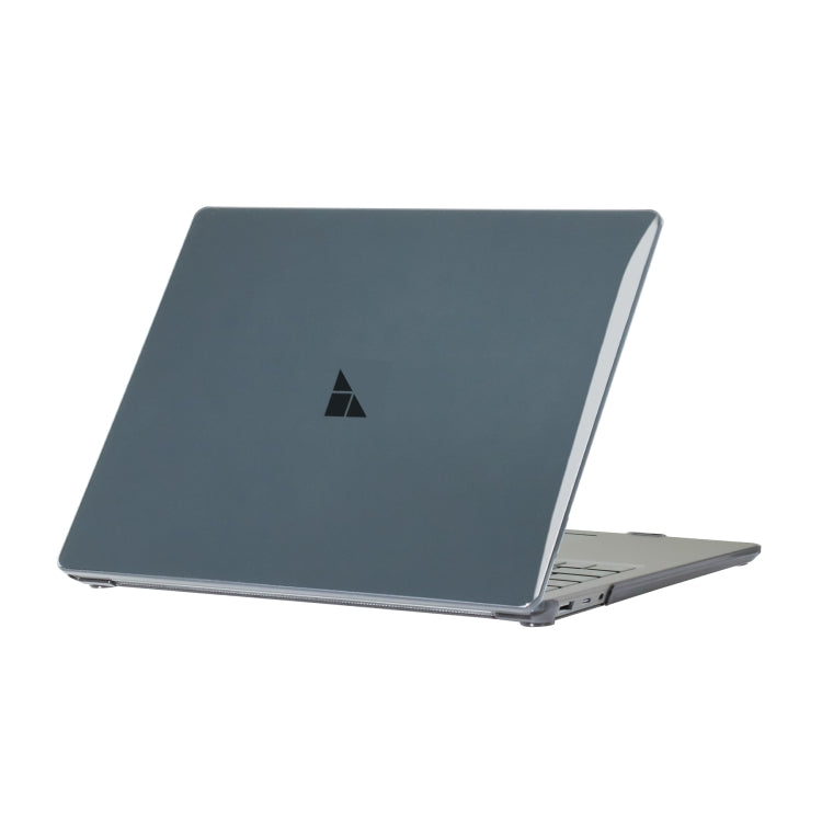 Custodia protettiva antiurto in cristallo con superficie in acciaio per laptop, For Microsoft Surface Laptop 7 13.8, For Microsoft Surface Laptop 13.5 inch Steel Surface, For Microsoft Surface Laptop 13.5 inch(Transparent)