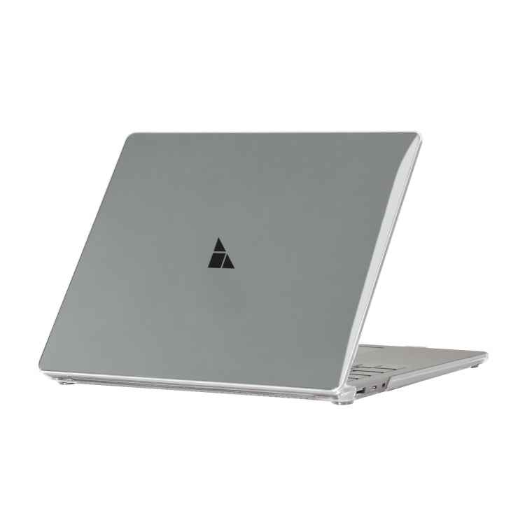 Custodia protettiva antiurto in cristallo con superficie in acciaio per laptop, For Microsoft Surface Laptop 7 13.8, For Microsoft Surface Laptop 13.5 inch Steel Surface, For Microsoft Surface Laptop 13.5 inch(Transparent)