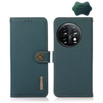 Custodia per telefono in vera pelle KHAZNEH Custer Texture RFID, For OnePlus 11