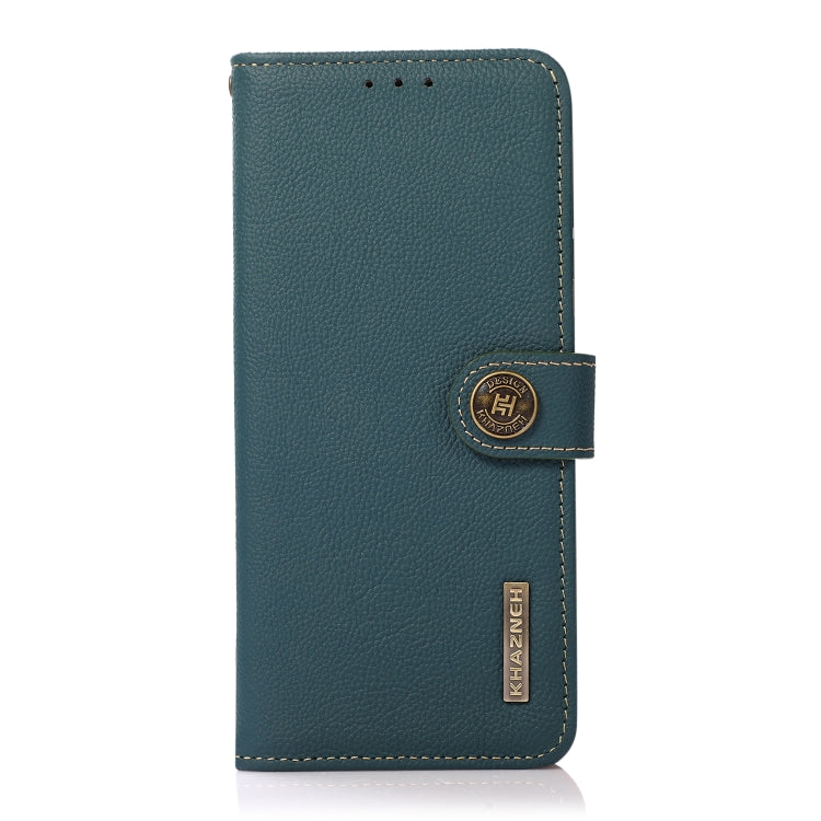 Custodia per telefono in vera pelle KHAZNEH Custer Texture RFID, For OnePlus 11