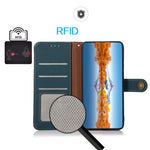 Custodia per telefono in vera pelle KHAZNEH Custer Texture RFID, For OnePlus 11