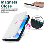 Custodia per telefono in pelle a portafoglio antifurto Rhombic MagSafe RFID, For iPhone 13 Pro, For iPhone 13 Pro Max, For iPhone 12 mini