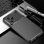 Custodia per telefono in TPU antiurto con struttura in fibra di carbonio, For Xiaomi Redmi Note 12 Global/Poco X5