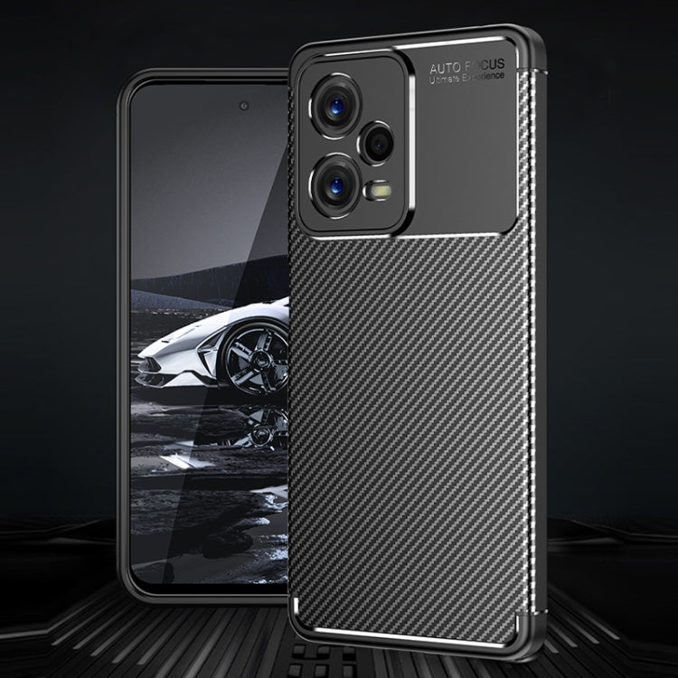 Custodia per telefono in TPU antiurto con struttura in fibra di carbonio, For Xiaomi Redmi Note 12 Global/Poco X5