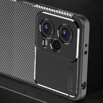Custodia per telefono in TPU antiurto con struttura in fibra di carbonio, For Xiaomi Redmi Note 12 Global/Poco X5