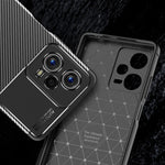 Custodia per telefono in TPU antiurto con struttura in fibra di carbonio, For Xiaomi Redmi Note 12 Global/Poco X5