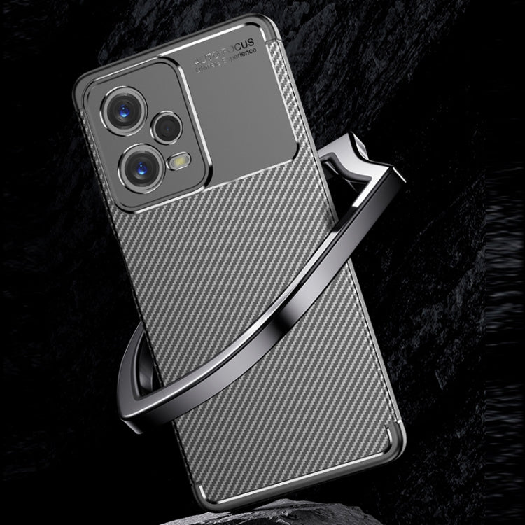 Custodia per telefono in TPU antiurto con struttura in fibra di carbonio, For Xiaomi Redmi Note 12 Global/Poco X5