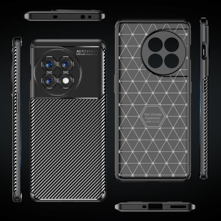 Custodia per telefono in TPU antiurto con struttura in fibra di carbonio, For OnePlus Ace 2 5G/11R