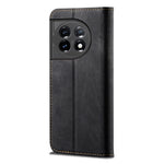 Custodia per telefono in pelle Flip Texture denim, For OnePlus 11, For OnePlus 11R, For OnePlus Ace 2 5G, For vivo iQOO 11, For Samsung Galaxy A54 5G