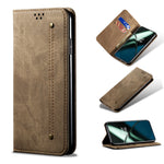 Custodia per telefono in pelle Flip Texture denim, For OnePlus 11, For OnePlus 11R, For OnePlus Ace 2 5G, For vivo iQOO 11, For Samsung Galaxy A54 5G