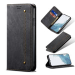 Custodia per telefono in pelle Flip Texture denim, For OnePlus 11, For OnePlus 11R, For OnePlus Ace 2 5G, For vivo iQOO 11, For Samsung Galaxy A54 5G