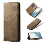 Custodia per telefono in pelle Flip Texture denim, For OnePlus 11, For OnePlus 11R, For OnePlus Ace 2 5G, For vivo iQOO 11, For Samsung Galaxy A54 5G