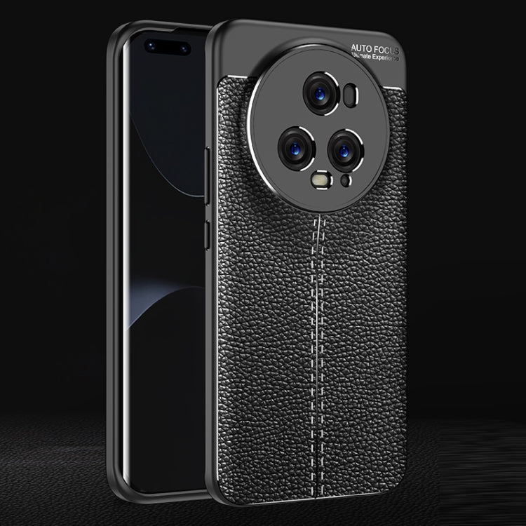 Custodia per telefono in TPU antiurto con texture Litchi, For OnePlus Ace 2/11R, For Xiaomi Redmi Note 12 Pro 5G Global, For Honor Magic5, For Honor Magic5 Pro