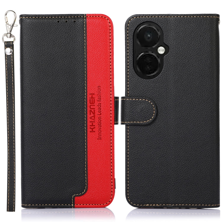 KHAZNEH Custodia per telefono RFID in pelle con texture Litchi, For OnePlus 11, For OnePlus Nord CE 3 Lite, For Motorola Moto E13, For Motorola Moto G53 5G