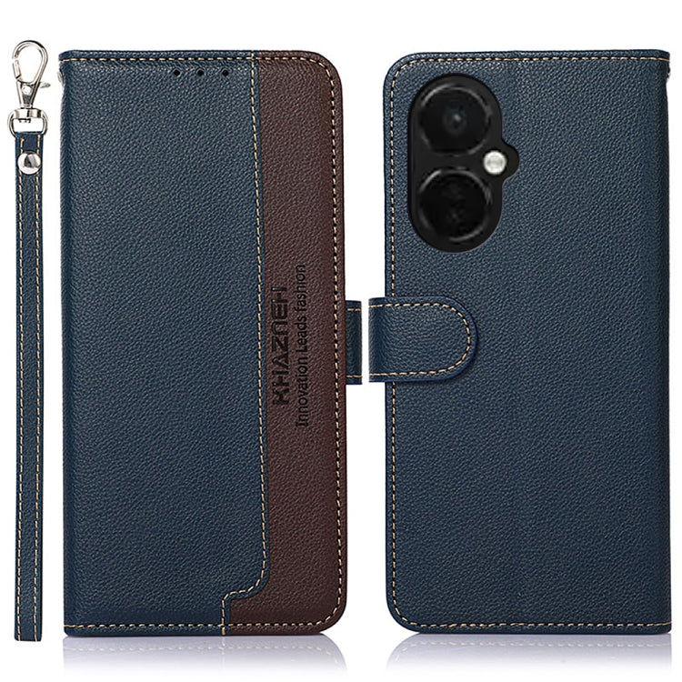 KHAZNEH Custodia per telefono RFID in pelle con texture Litchi, For OnePlus 11, For OnePlus Nord CE 3 Lite, For Motorola Moto E13, For Motorola Moto G53 5G