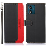 KHAZNEH Custodia per telefono RFID in pelle con texture Litchi, For OnePlus 11, For OnePlus Nord CE 3 Lite, For Motorola Moto E13, For Motorola Moto G53 5G