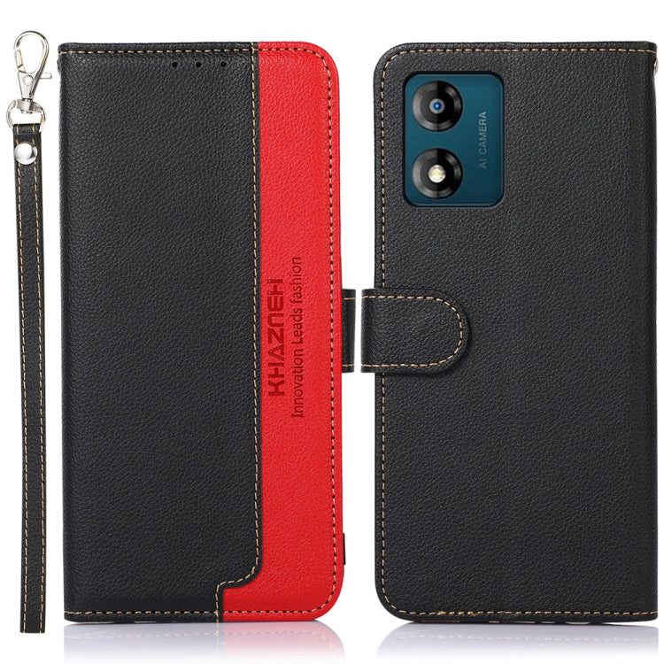KHAZNEH Custodia per telefono RFID in pelle con texture Litchi, For OnePlus 11, For OnePlus Nord CE 3 Lite, For Motorola Moto E13, For Motorola Moto G53 5G