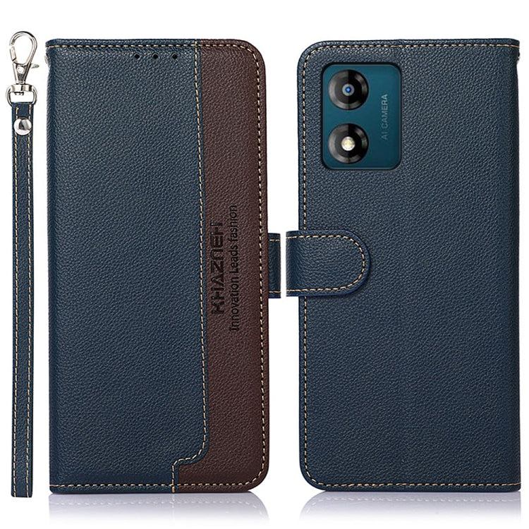 KHAZNEH Custodia per telefono RFID in pelle con texture Litchi, For OnePlus 11, For OnePlus Nord CE 3 Lite, For Motorola Moto E13, For Motorola Moto G53 5G