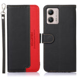 KHAZNEH Custodia per telefono RFID in pelle con texture Litchi, For OnePlus 11, For OnePlus Nord CE 3 Lite, For Motorola Moto E13, For Motorola Moto G53 5G