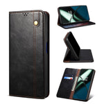 Custodia per telefono in pelle con trama di cavallo pazzo in cera d'olio, For OnePlus 11, For OnePlus 11R, For OnePlus Ace 2 5G, For vivo iQOO 11, For Samsung Galaxy A54 5G