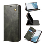 Custodia per telefono in pelle con trama di cavallo pazzo in cera d'olio, For OnePlus 11, For OnePlus 11R, For OnePlus Ace 2 5G, For vivo iQOO 11, For Samsung Galaxy A54 5G
