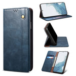 Custodia per telefono in pelle con trama di cavallo pazzo in cera d'olio, For OnePlus 11, For OnePlus 11R, For OnePlus Ace 2 5G, For vivo iQOO 11, For Samsung Galaxy A54 5G
