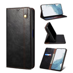 Custodia per telefono in pelle con trama di cavallo pazzo in cera d'olio, For OnePlus 11, For OnePlus 11R, For OnePlus Ace 2 5G, For vivo iQOO 11, For Samsung Galaxy A54 5G