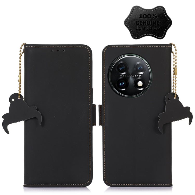 Custodia per telefono in pelle magnetica RFID in vera pelle, For OnePlus 11, For OnePlus Nord CE 3 Lite, For Motorola Moto E13, For Motorola Moto G53 5G