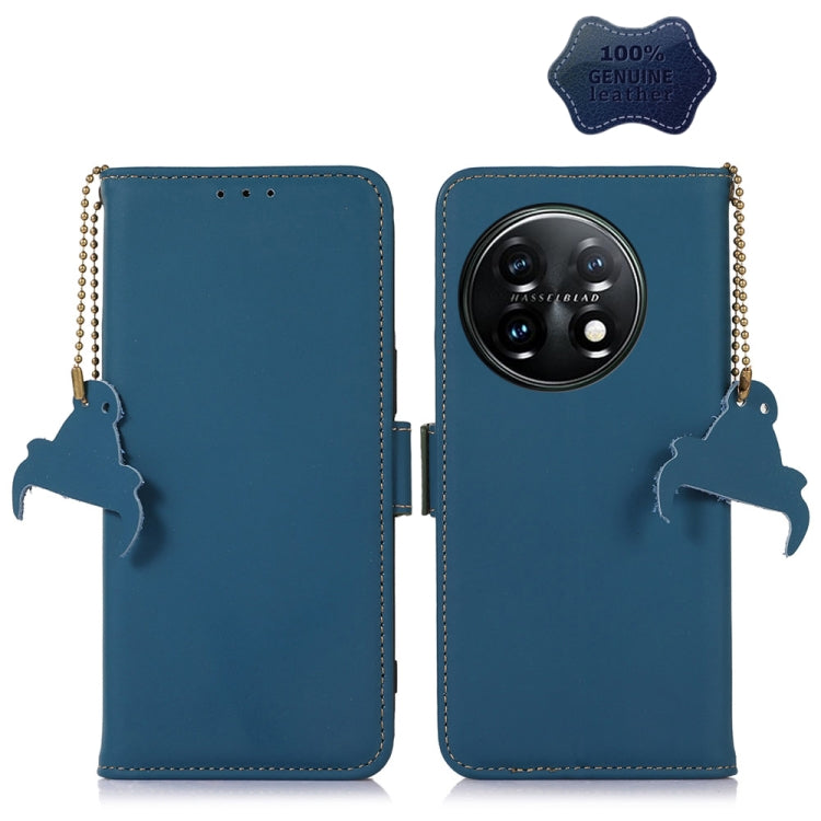 Custodia per telefono in pelle magnetica RFID in vera pelle, For OnePlus 11, For OnePlus Nord CE 3 Lite, For Motorola Moto E13, For Motorola Moto G53 5G
