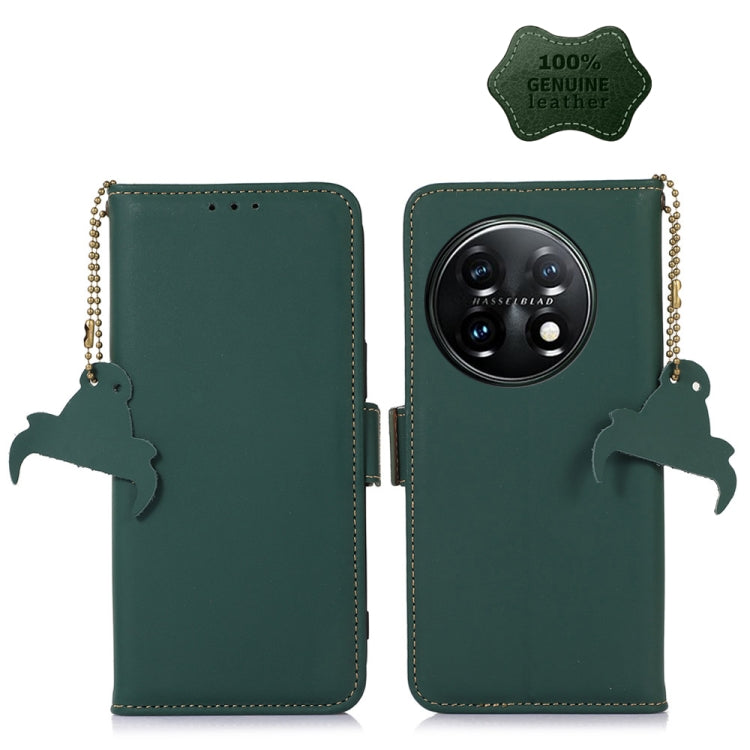 Custodia per telefono in pelle magnetica RFID in vera pelle, For OnePlus 11, For OnePlus Nord CE 3 Lite, For Motorola Moto E13, For Motorola Moto G53 5G