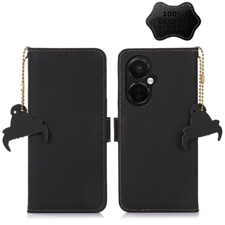 Custodia per telefono in pelle magnetica RFID in vera pelle, For OnePlus 11, For OnePlus Nord CE 3 Lite, For Motorola Moto E13, For Motorola Moto G53 5G