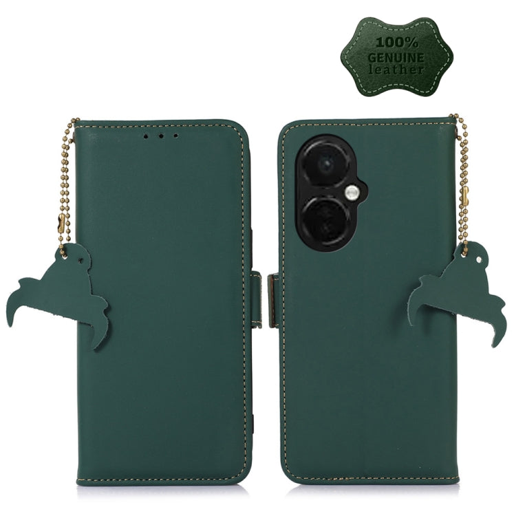 Custodia per telefono in pelle magnetica RFID in vera pelle, For OnePlus 11, For OnePlus Nord CE 3 Lite, For Motorola Moto E13, For Motorola Moto G53 5G