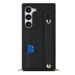 Custodia per telefono quadrata con supporto per cinturino a tracolla, For Samsung Galaxy S23 5G, For Samsung Galaxy S23+ 5G, For Samsung Galaxy S23 Ultra 5G