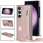 Custodia per telefono quadrata con supporto per cinturino a tracolla, For Samsung Galaxy S23 5G, For Samsung Galaxy S23+ 5G, For Samsung Galaxy S23 Ultra 5G