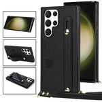 Custodia per telefono quadrata con supporto per cinturino a tracolla, For Samsung Galaxy S23 5G, For Samsung Galaxy S23+ 5G, For Samsung Galaxy S23 Ultra 5G