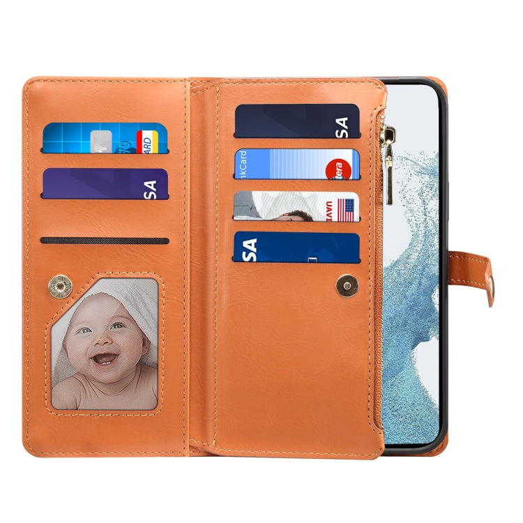 ESEBLE Star Series Lanyard Zipper Wallet Custodia in pelle RFID, For Samsung Galaxy A54 5G, For Samsung Galaxy A14 5G