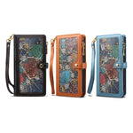 ESEBLE Star Series Lanyard Zipper Wallet Custodia in pelle RFID, For Samsung Galaxy A54 5G, For Samsung Galaxy A14 5G