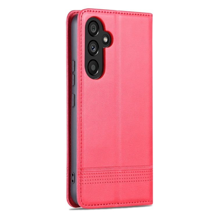 AZNS Custodia per telefono in pelle a conchiglia con struttura in vitello magnetico, For Samsung Galaxy A34 5G, For Samsung Galaxy A54 5G